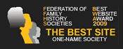Best Website 2009 Award, Federation of Family History Societies